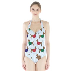 Dachshund Halter Swimsuit by nateshop