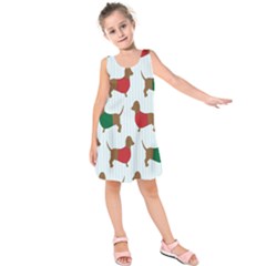 Dachshund Kids  Sleeveless Dress by nateshop