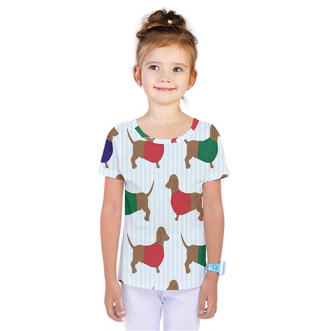 Dachshund Kids  One Piece Tee by nateshop