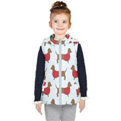 Dachshund Kids  Hooded Puffer Vest