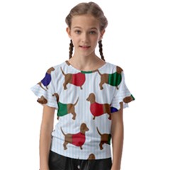 Dachshund Kids  Cut Out Flutter Sleeves by nateshop