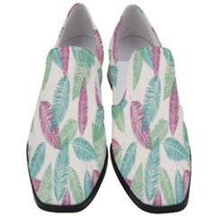 Feathers Women Slip On Heel Loafers