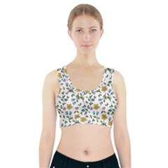 Flowers-beutiful Sports Bra With Pocket by nateshop