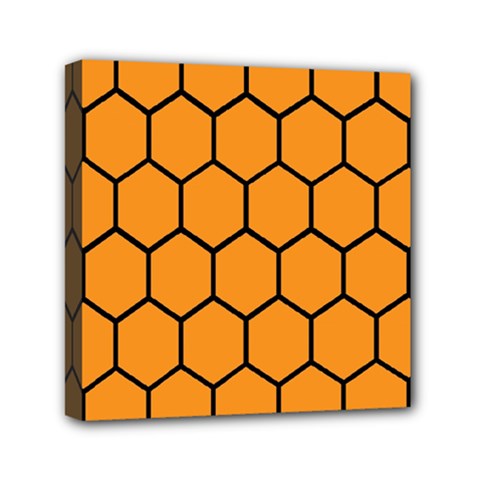 Honeycomb Mini Canvas 6  X 6  (stretched) by nateshop