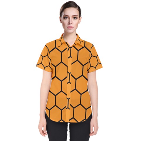 Honeycomb Women s Short Sleeve Shirt by nateshop