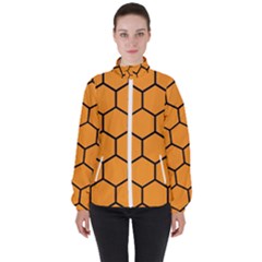 Honeycomb Women s High Neck Windbreaker