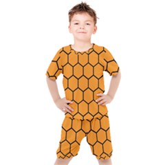 Honeycomb Kids  Tee And Shorts Set by nateshop