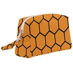 Honeycomb Wristlet Pouch Bag (large) by nateshop