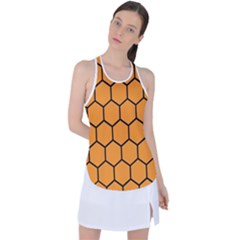 Honeycomb Racer Back Mesh Tank Top by nateshop