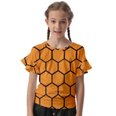 Honeycomb Kids  Cut Out Flutter Sleeves by nateshop