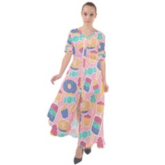 Ice-cream Waist Tie Boho Maxi Dress by nateshop