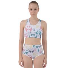 Pandas-panda Racer Back Bikini Set by nateshop