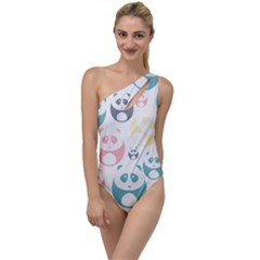 Pandas-panda To One Side Swimsuit by nateshop