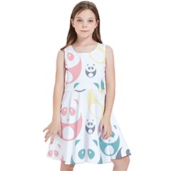 Pandas-panda Kids  Skater Dress by nateshop