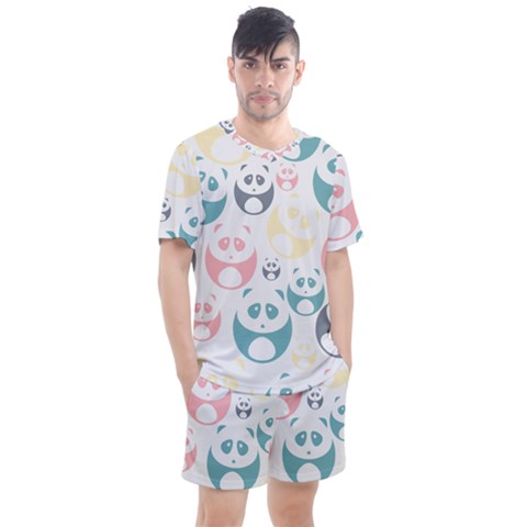 Pandas-panda Men s Mesh Tee And Shorts Set by nateshop