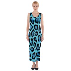 Paper-blue-tiger Fitted Maxi Dress by nateshop