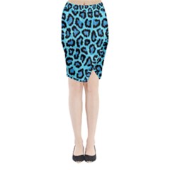 Paper-blue-tiger Midi Wrap Pencil Skirt by nateshop