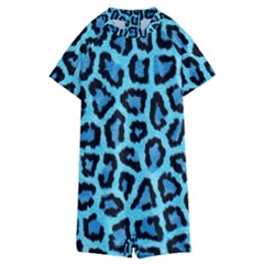 Paper-blue-tiger Kids  Boyleg Half Suit Swimwear by nateshop