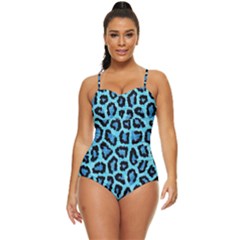 Paper-blue-tiger Retro Full Coverage Swimsuit by nateshop