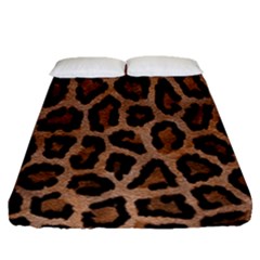 Paper-dark-tiger Fitted Sheet (queen Size) by nateshop