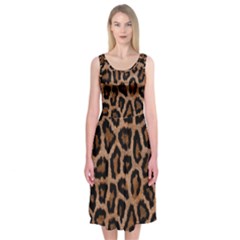 Paper-dark-tiger Midi Sleeveless Dress by nateshop