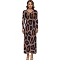 Paper-dark-tiger Long Sleeve Velour Longline Maxi Dress View1