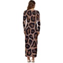 Paper-dark-tiger Long Sleeve Velour Longline Maxi Dress View4