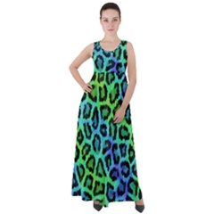 Paper-green-tiger Empire Waist Velour Maxi Dress by nateshop