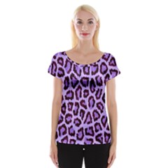 Paper-purple-tiger Cap Sleeve Top by nateshop