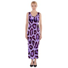 Paper-purple-tiger Fitted Maxi Dress by nateshop