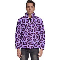 Paper-purple-tiger Men s Puffer Bubble Jacket Coat by nateshop