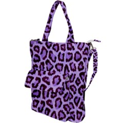 Paper-purple-tiger Shoulder Tote Bag by nateshop