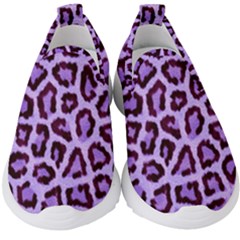 Paper-purple-tiger Kids  Slip On Sneakers by nateshop