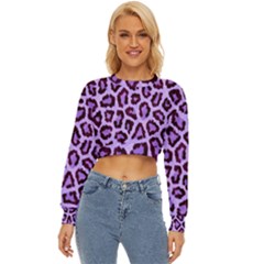 Paper-purple-tiger Lightweight Long Sleeve Sweatshirt