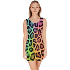 Paper-ranbow-tiger Bodycon Dress