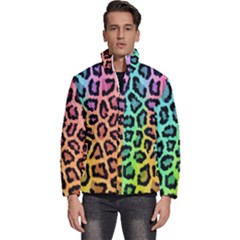 Paper-ranbow-tiger Men s Puffer Bubble Jacket Coat