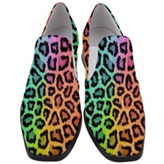 Paper-ranbow-tiger Women Slip On Heel Loafers