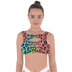 Paper-ranbow-tiger Bandaged Up Bikini Top