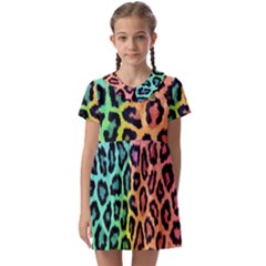 Paper-ranbow-tiger Kids  Asymmetric Collar Dress by nateshop