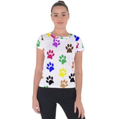 Pawprints Short Sleeve Sports Top 