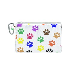 Pawprints Canvas Cosmetic Bag (Small)