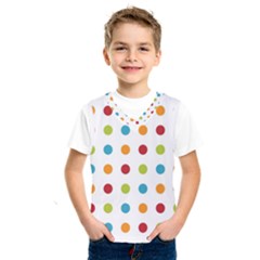 Polka-dots Kids  Basketball Tank Top by nateshop