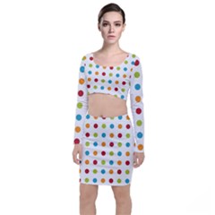 Polka-dots Top And Skirt Sets by nateshop