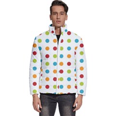 Polka-dots Men s Puffer Bubble Jacket Coat