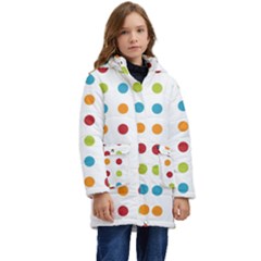 Polka-dots Kid s Hooded Longline Puffer Jacket