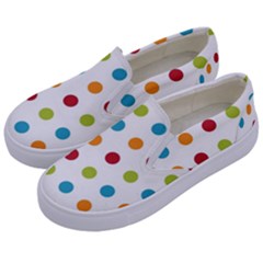 Polka-dots Kids  Canvas Slip Ons by nateshop