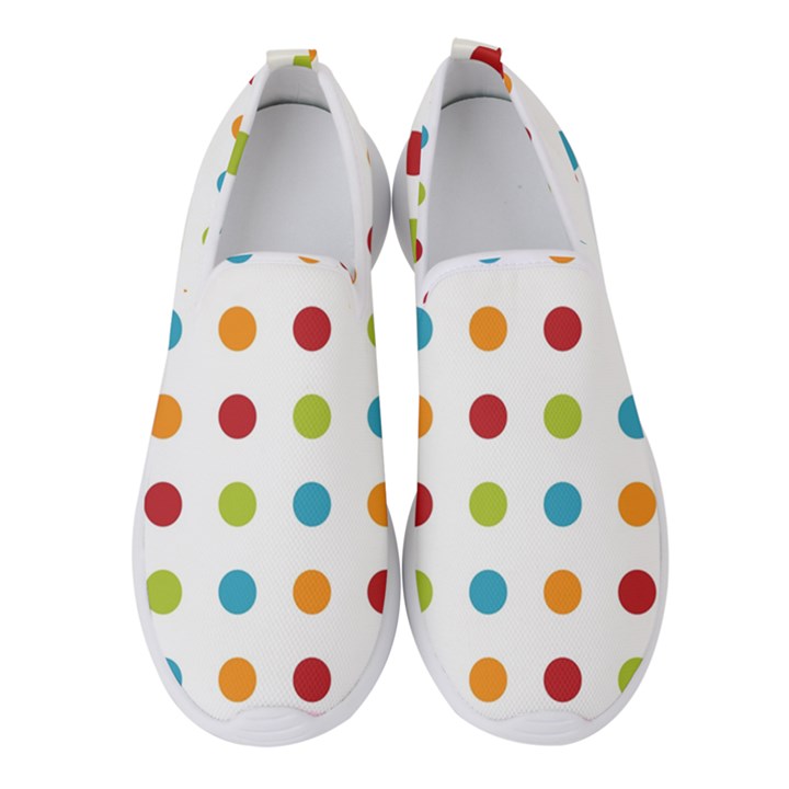 Polka-dots Women s Slip On Sneakers