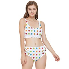 Polka-dots Frilly Bikini Set by nateshop