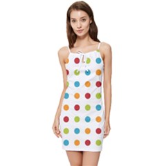 Polka-dots Summer Tie Front Dress by nateshop