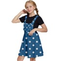 Polka-dots-blue White Kids  Apron Dress View2